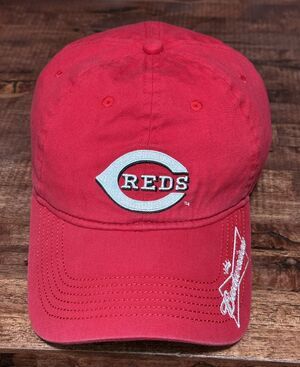 Vtg Cincinnati Reds Baseball Cap Hat Budweiser Embroidered Adjustable